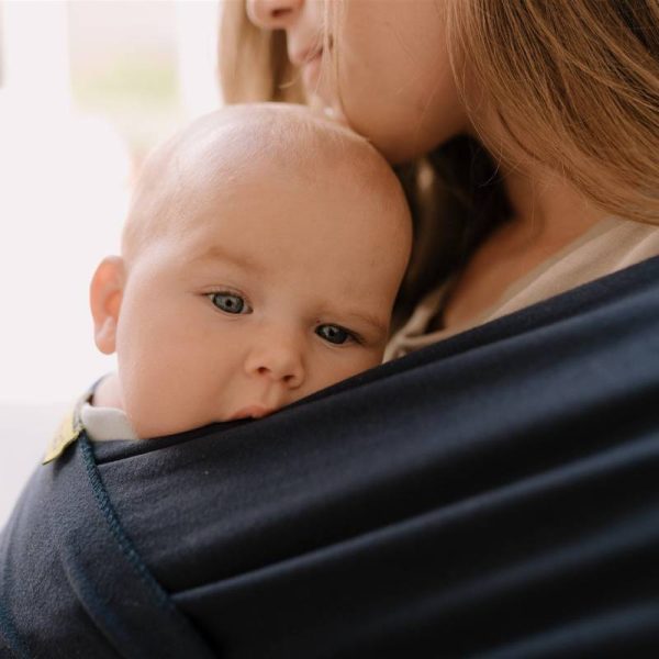boba wrap navy fular elastico kangura portabebes 4 - Fular elástico portabebés Boba Wrap Serenity