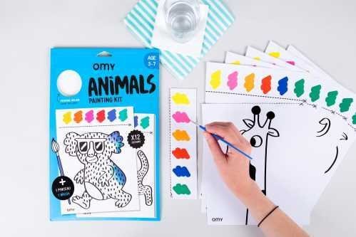 crianzactiva Kit de Pintura Animals OMY - Kit de Pintura Animals OMY
