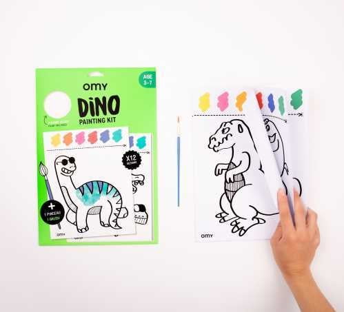 crianzactiva Kit de Pintura Dinos OMY - Kit de Pintura Dinos OMY