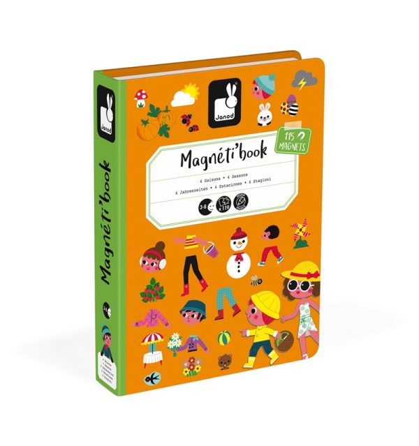 cuatro estaciones janod crianzactiva - Magnetic Book 4 estaciones janod