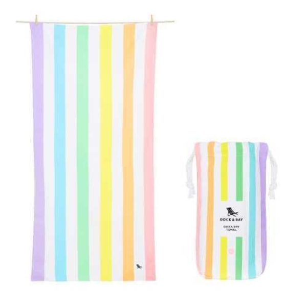 toalla rainbow 6 - Toalla Summer Rainbow Pastel XL Dock & Bay